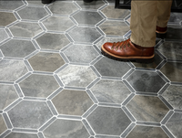 Hexelle Granite Gray Matte Porcelain Hexagon Tile – 8.66x9.84