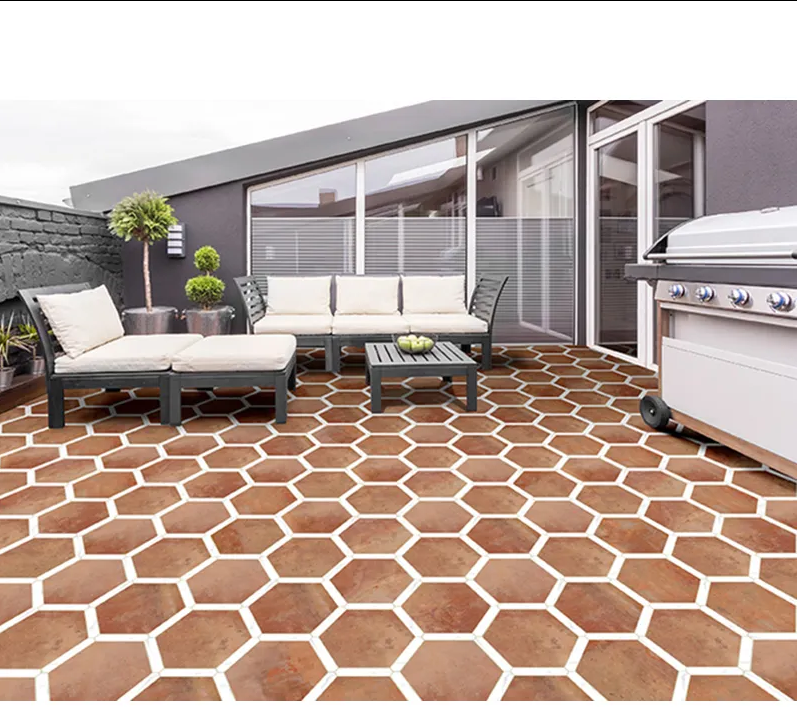 Hexelle Cotto Matte Porcelain Hexagon Tile – 8.66x9.84