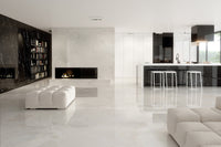 Onyx White Porcelain Tile 24x48" | 36x36" | Mosaic - Tilevanity.com