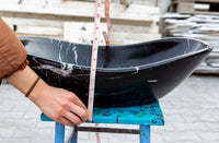 Toros Black Marble Above Vanity Gondola Design Bathroom Sink