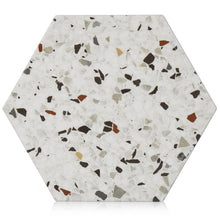 Load image into Gallery viewer, 8x10 Hexagon Spark Mix porcelain tile - Industry Tile