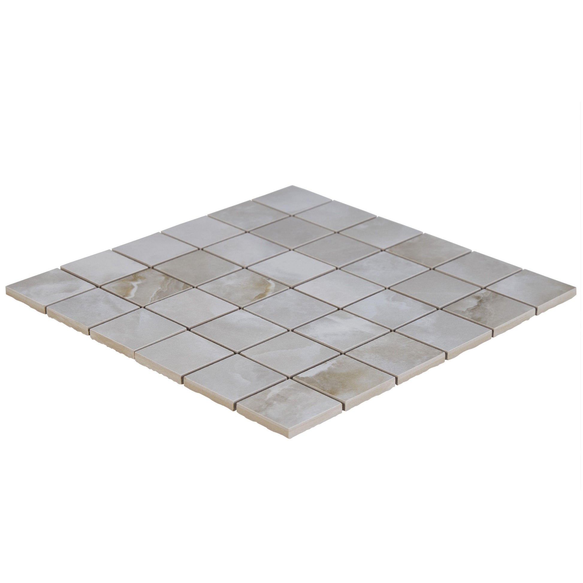24x24 Oxyx Noir White / Cream porcelain tile - Industry Tile