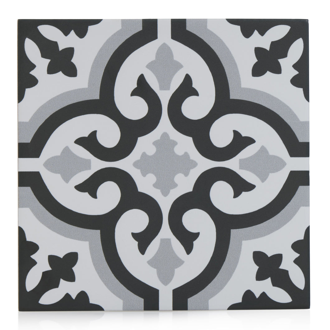 9x9 Tradition Cosenza porcelain tile - Industry Tile
