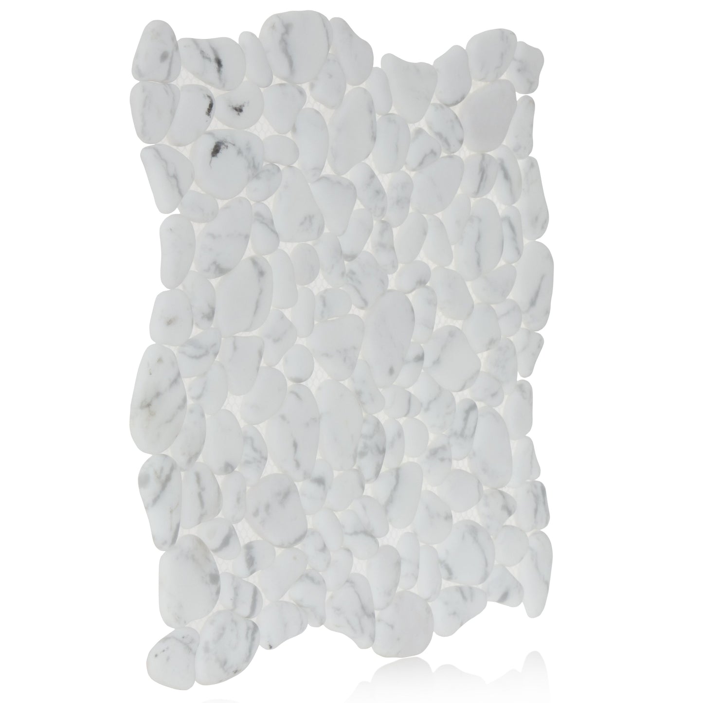 Carrara Super White Mico Crystal Pebbles Mosaic Matte