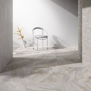 12x24 Italia Quartzite White porcelain tile - Industry Tile