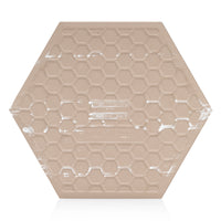 9x10 Hexagon White porcelain tile - Industry Tile