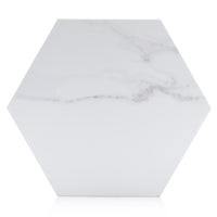 8.86x10.2 Cararra Hexagon field porcelain tile - Industry Tile