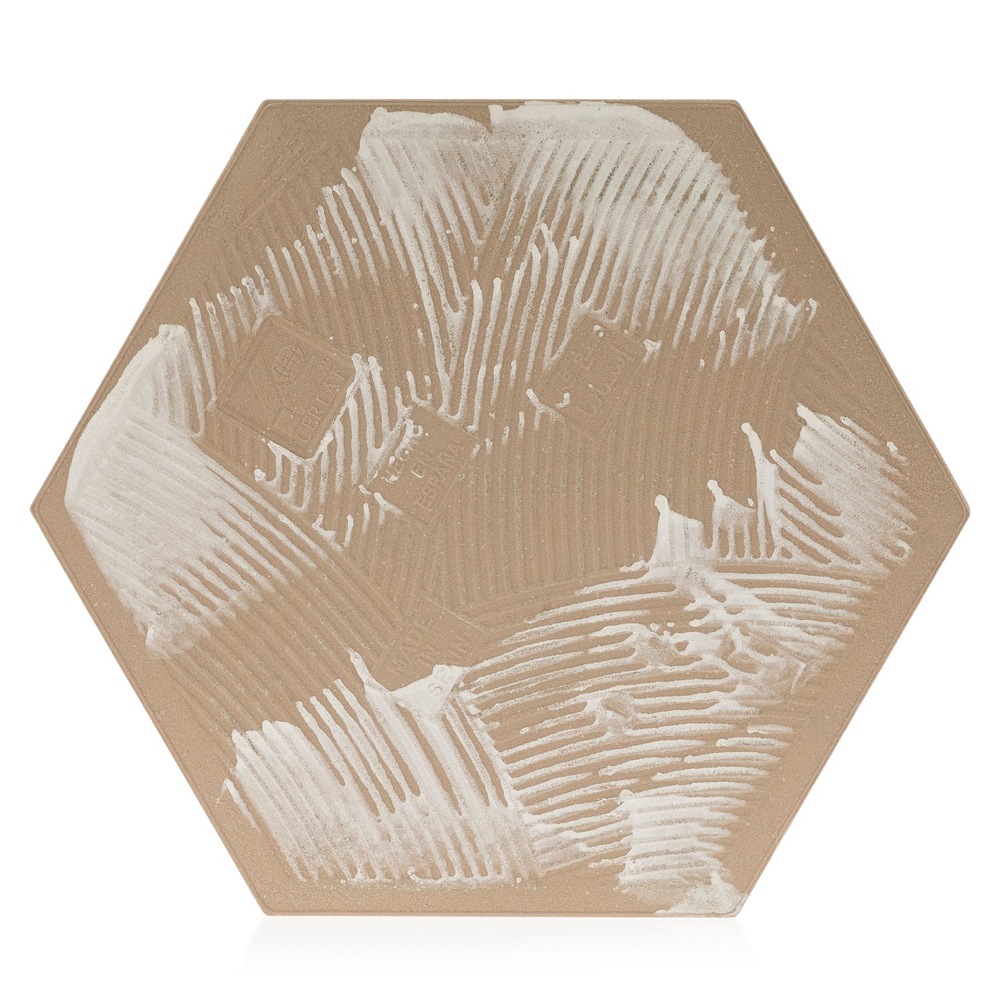 8.86x10.2 Marquina Hexagon field porcelain tile - Industry Tile