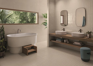 2x10 Modern Brick Beige Matte porcelain tile - Industry Tile