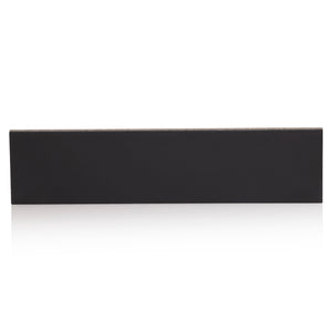 2x10 Modern Brick Black Matte porcelain tile - Industry Tile