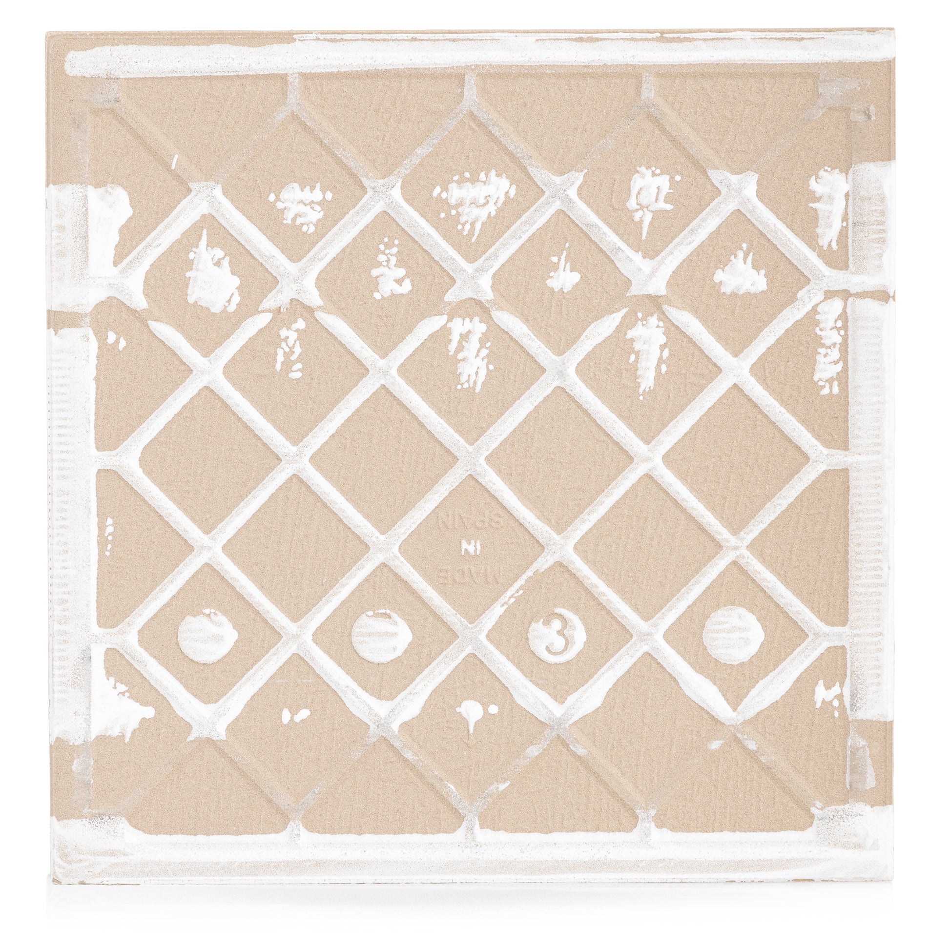 9x9 Charmed Statuario Flower pattern procelain tile - Industry Tile