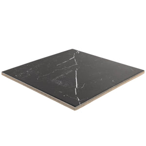 9x9 Charmed Black base field porcelain tile - Industry Tile
