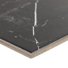 Load image into Gallery viewer, 9x9 Charmed Black base field porcelain tile - Industry Tile