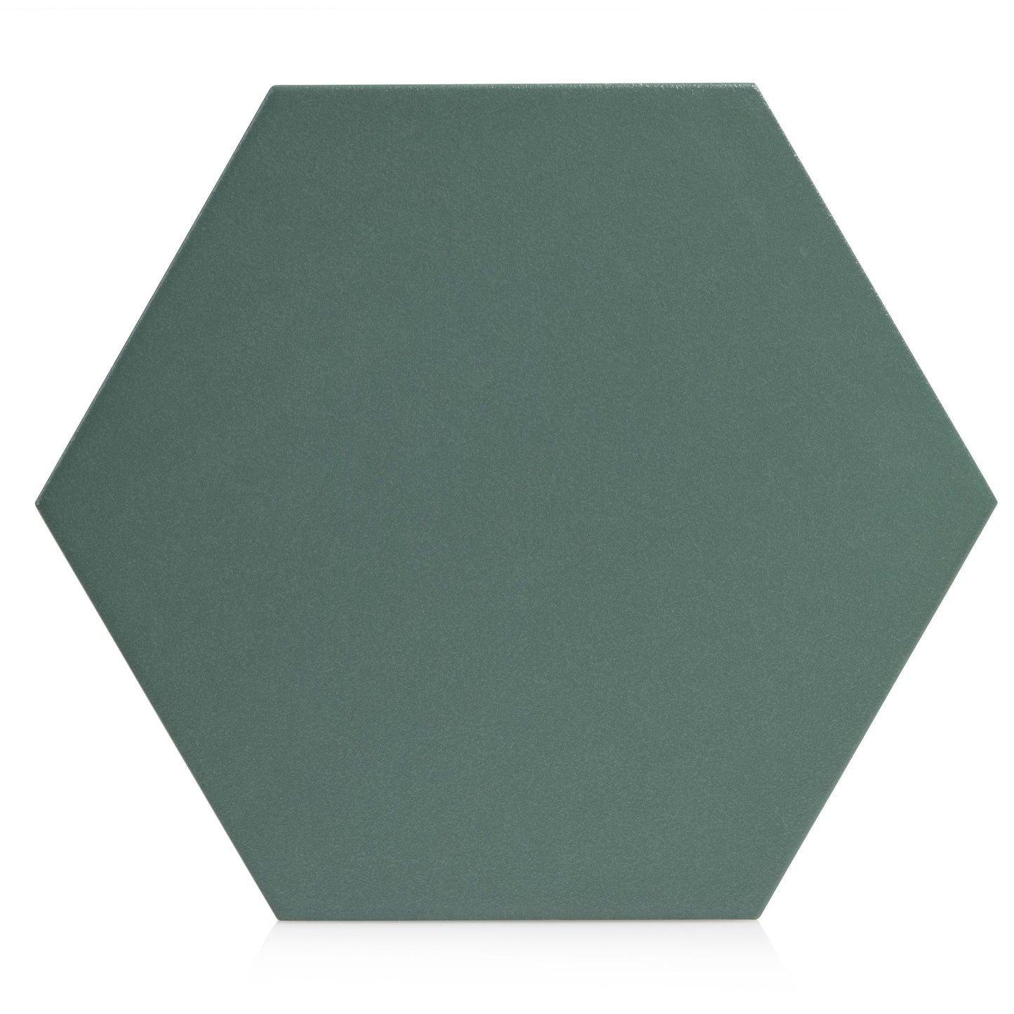 7.8x9 Tribeca Hexagon Green porcelain tile - Industry Tile