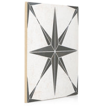Load image into Gallery viewer, 9x9 Star Black porcelain tile - Industry Tile