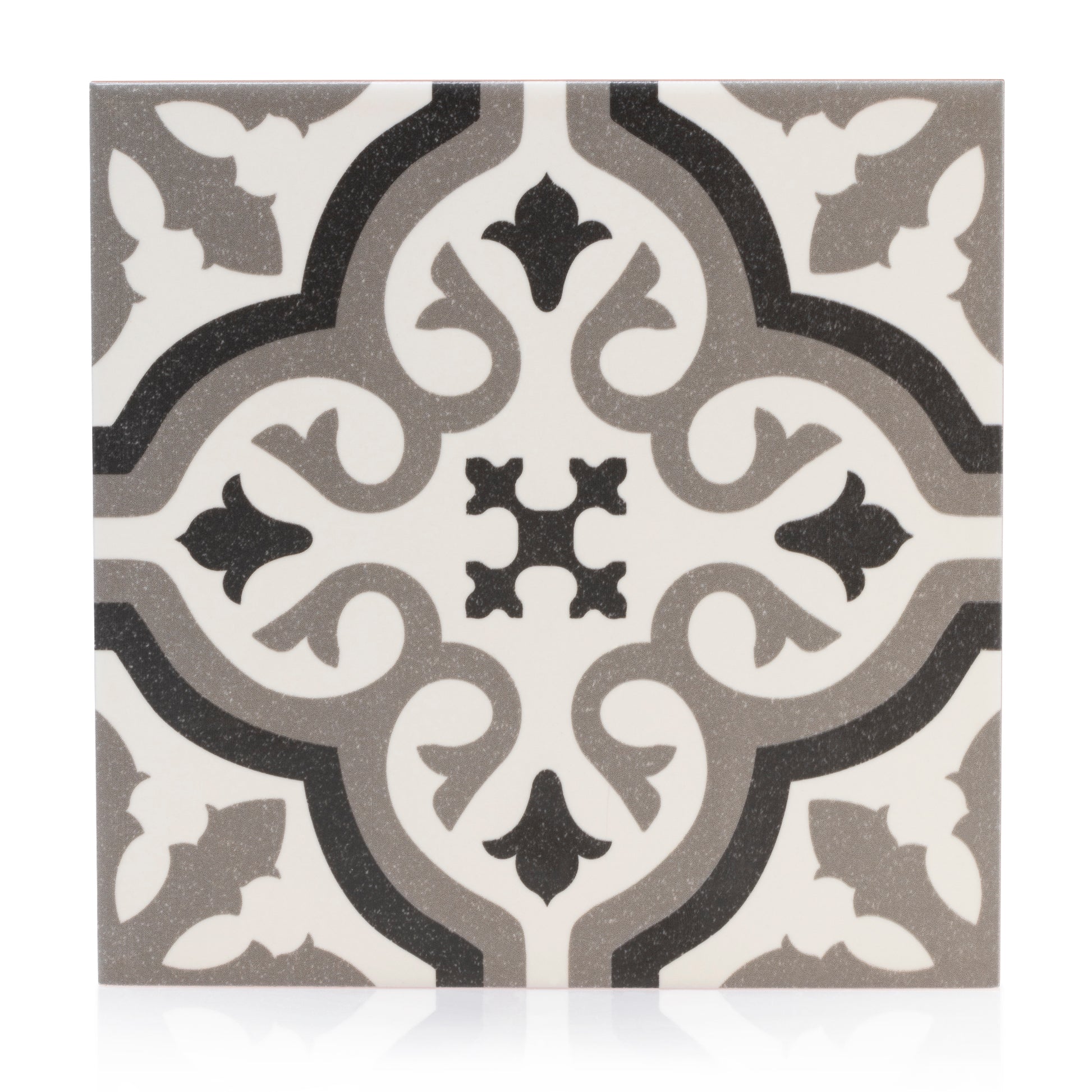 8x8 Tradition White Ceramic Tile - Industry Tile