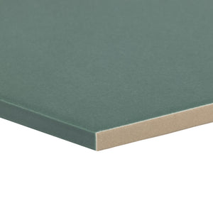 7.8x9 Tribeca Hexagon Green porcelain tile - Industry Tile