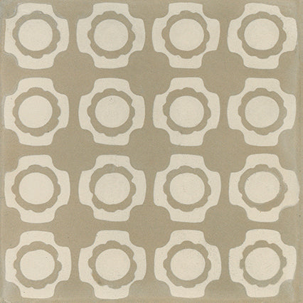 11.71x11.71  Encaustic Beige Porcelain tile - Industry Tile