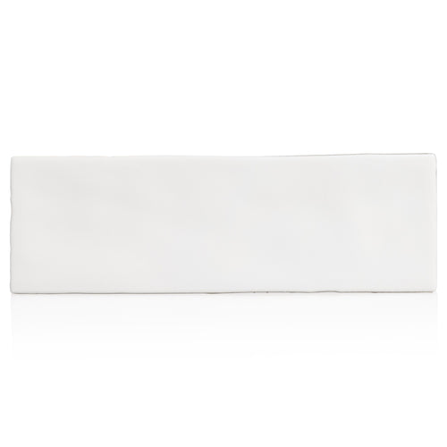 2.5x8 Tribeca White Gloss porcelain tile - Industry Tile
