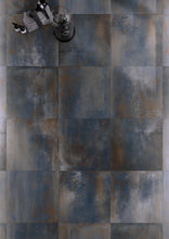 Load image into Gallery viewer, 24x48 Metallica Dark Blue porcelain tile - Industry Tile