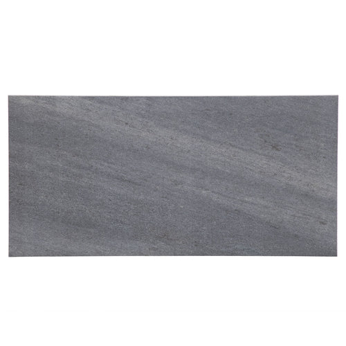 12x24 Quartzite Dark Gray matte porcelain tile (made in USA) - Industry Tile