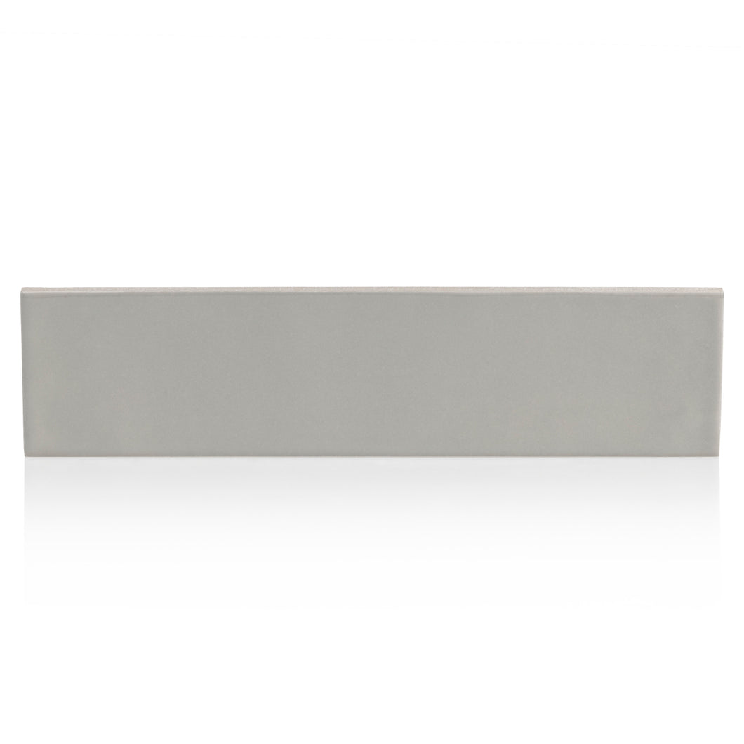 2x10 Modern Brick Gray Gloss porcelain tile - Industry Tile