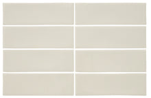 Load image into Gallery viewer, 2.6x8 Crackled Light white body ceramic wall tile - Industry Tile