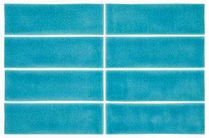2.6x8 Crackled Ocean white body ceramic wall tile - Industry Tile