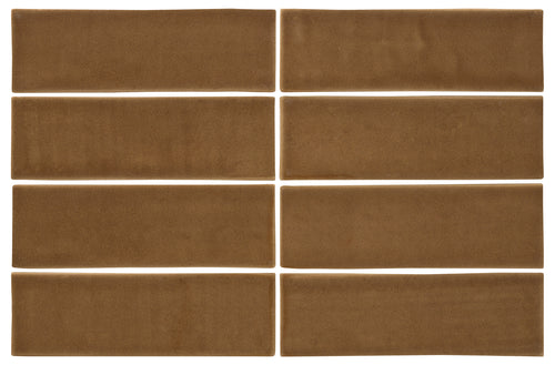 2.6x8 Crackled Sand white body ceramic wall tile - Industry Tile