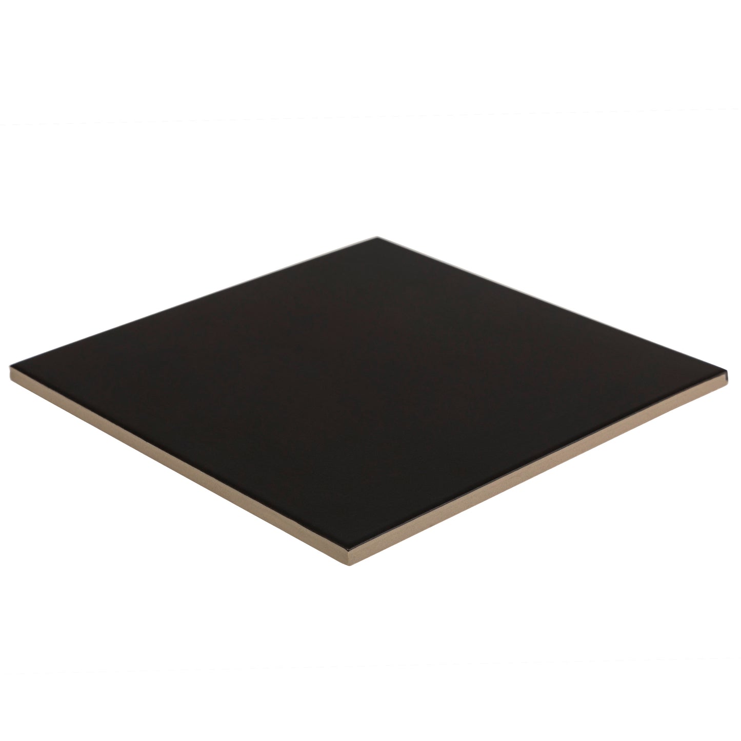 9x9 Square Black porcelain tile - Industry Tile