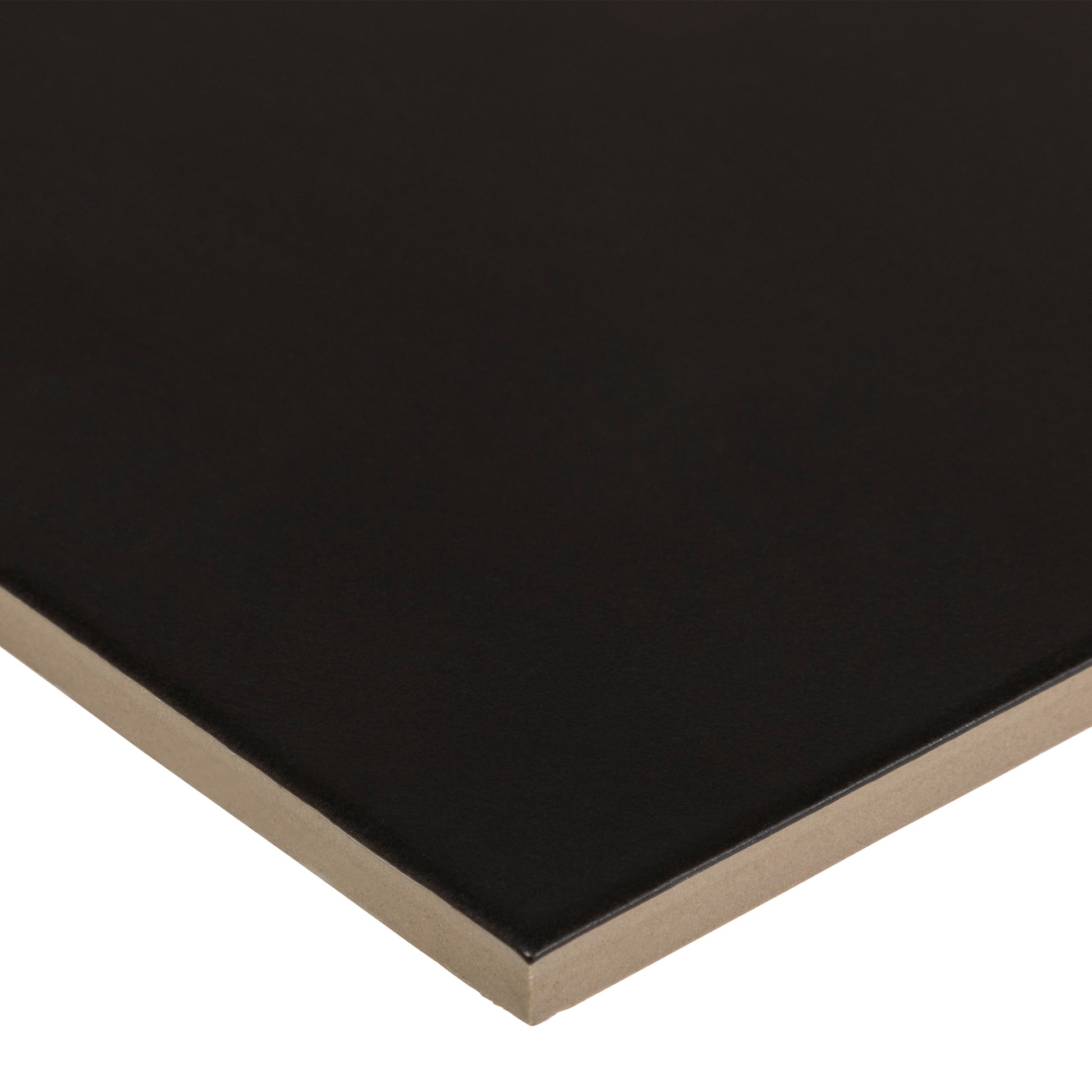 9x9 Square Black porcelain tile - Industry Tile