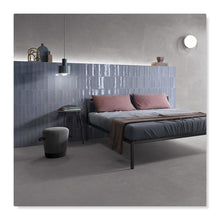 Load image into Gallery viewer, 2x10 Modern Brick Blue Matte porcelain tile - Industry Tile