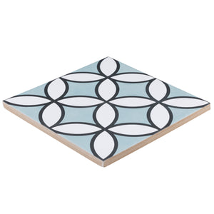 8x8 Bold Mint porcelain tile - Industry Tile
