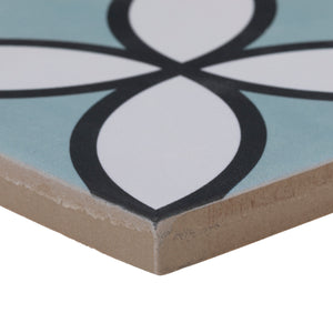 8x8 Bold Mint porcelain tile - Industry Tile