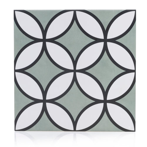 8x8 Bold Green porcelain tile - Industry Tile