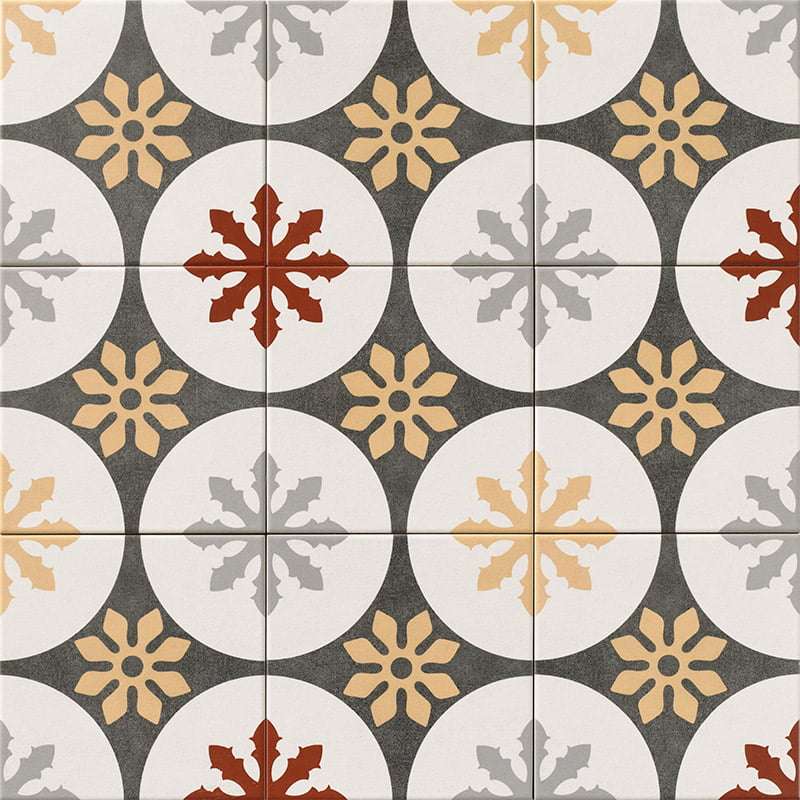 8x8 Tradition Praga Ceramic Tile - Industry Tile