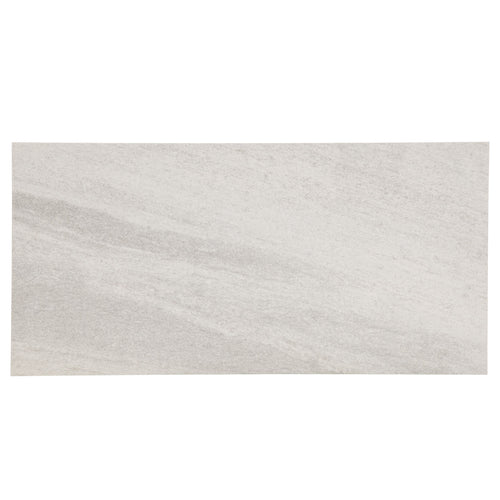 12x24 Quartzite White matte porcelain tile (made in USA) - Industry Tile