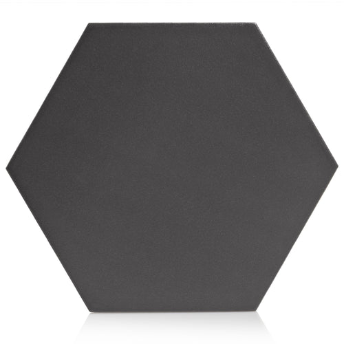 7.8x9 Tribeca Hexagon Grafito porcelain tile - Industry Tile