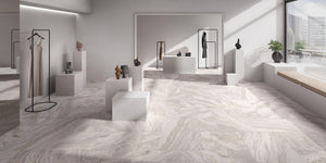 12x24 Italia Quartzite White porcelain tile - Industry Tile