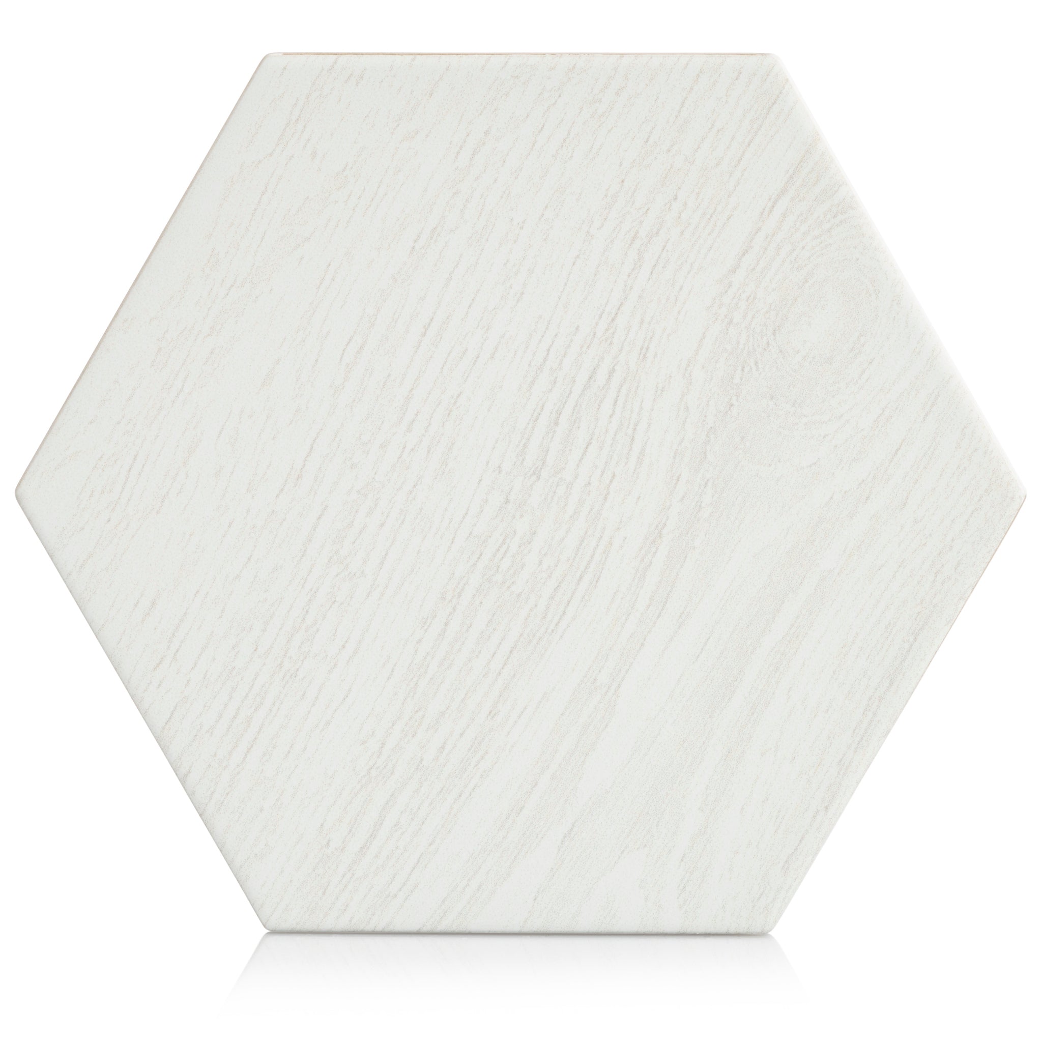 Woodside 8x10 White hexagon porcelain tile - Industry Tile