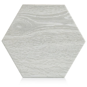 Woodside 8x10 Gray hexagon porcelain tile - Industry Tile
