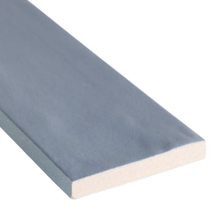 2x10 Modern Brick Blue Matte porcelain tile - Industry Tile