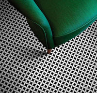 8x8 Art Decor Black & White porcelain tile - Industry Tile