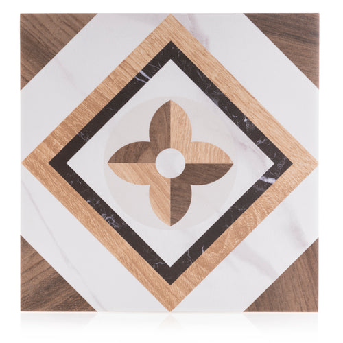 8x8 Art Wood Marble design 2 porcelain tile - Industry Tile