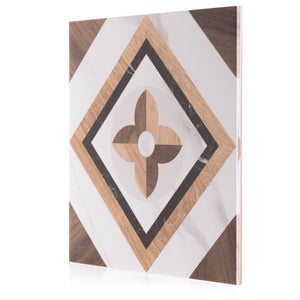 8x8 Art Wood Marble design 2 porcelain tile - Industry Tile