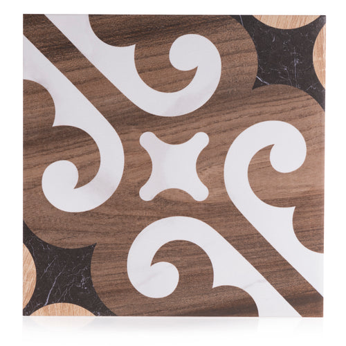 8x8 Art Wood Marble design 4 porcelain tile - Industry Tile