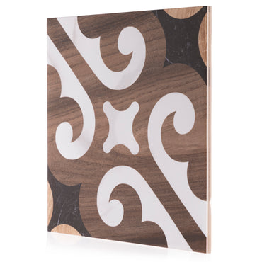 8x8 Art Wood Marble design 4 porcelain tile - Industry Tile