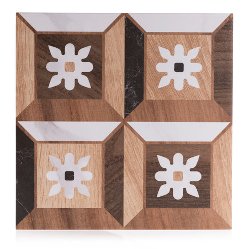 8x8 Art Wood Marble design 6 porcelain tile - Industry Tile