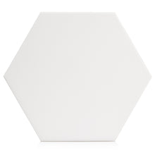 Load image into Gallery viewer, 7.8x9 Tribeca Hexagon White porcelain tile - Industry Tile