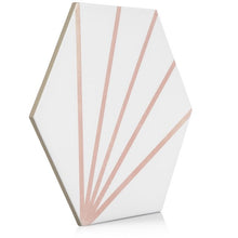 Load image into Gallery viewer, 9x10 Palm Bay hexagon Light Pink porcelain tile - Industry Tile